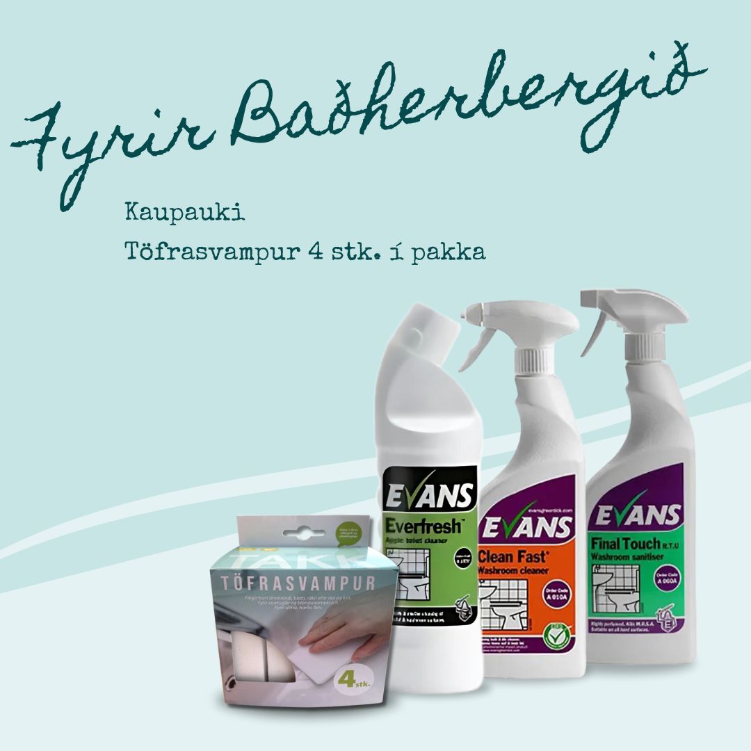 Baðherbergis pakki með kaupauka