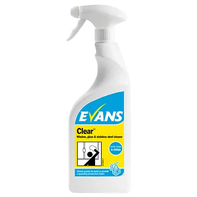 Evans Clear Gler og speglahreinsir, 750 ml