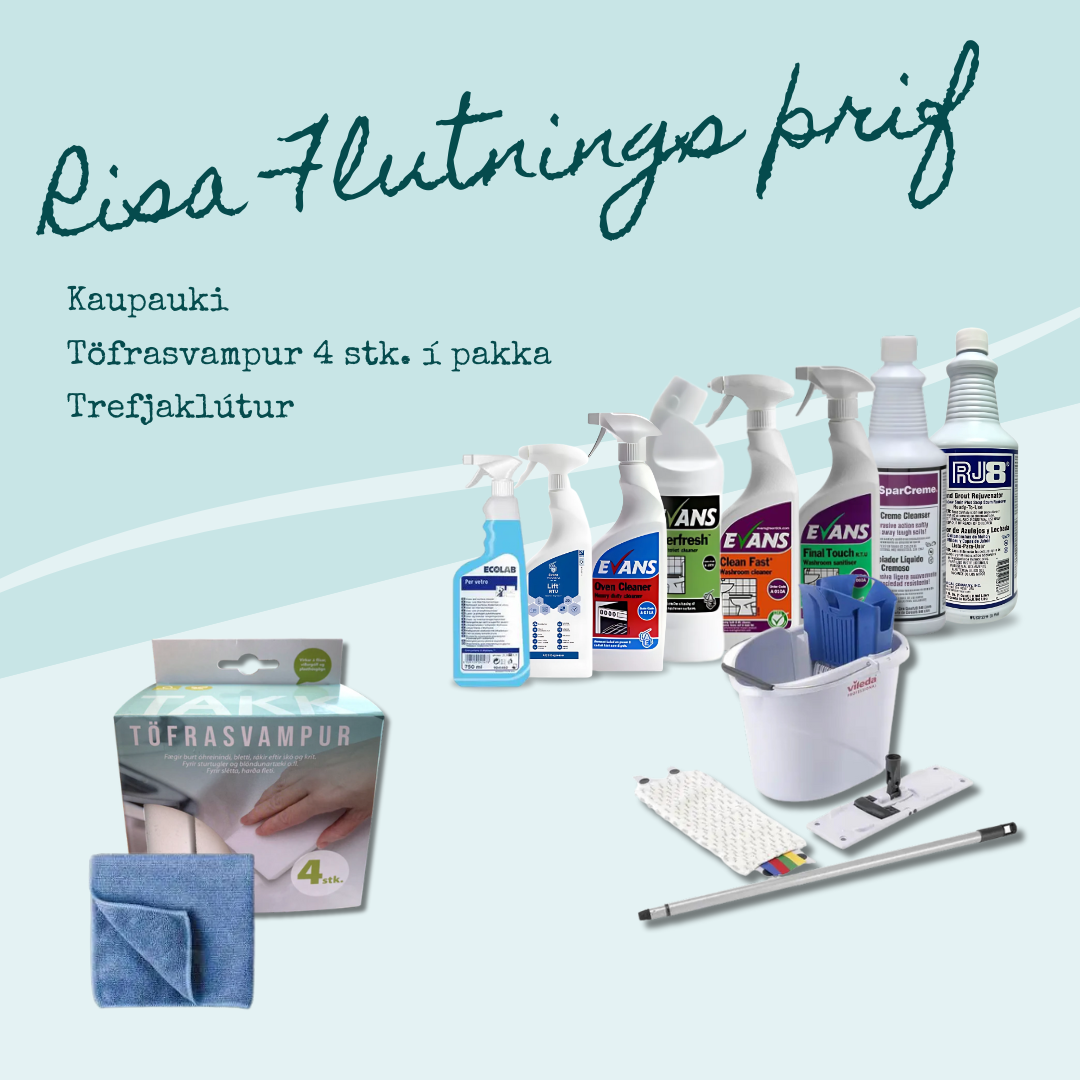 Stóri hreingerningarpakkinn /Flutningsþrif með kaupauka